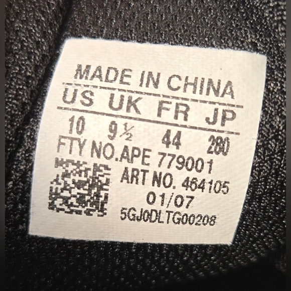 Adidas Barricade IV 2007 White Black Tennis Shoes Men’s Sz 10 | Vintage Rares - Picture 9 of 13